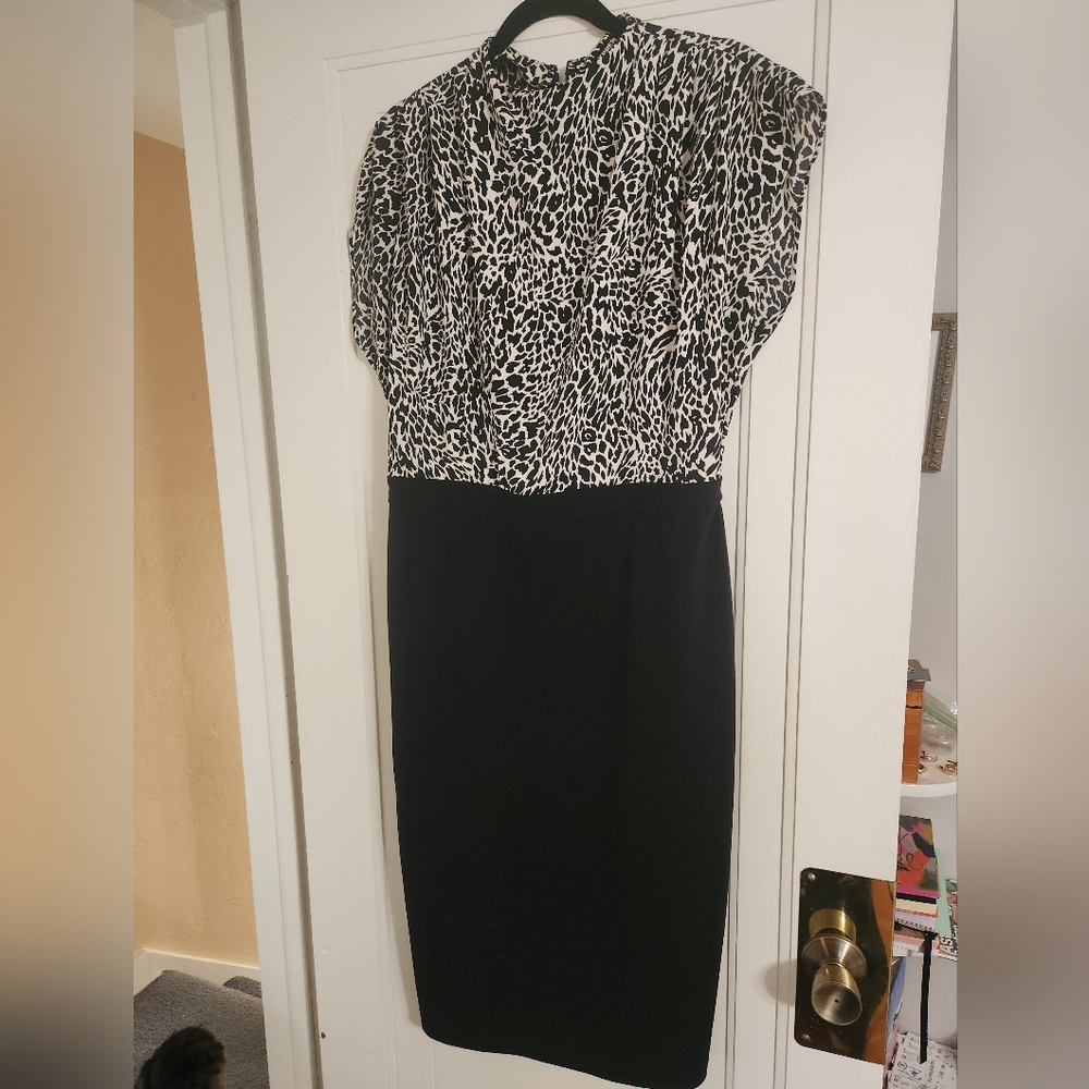 Express Black and White Dress